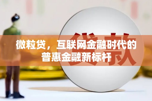 西吉微粒贷，互联网金融时代的普惠金融新标杆
