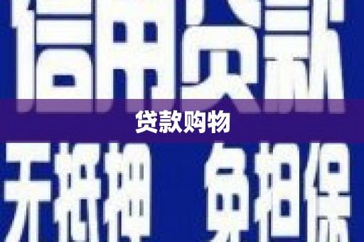 西吉贷款购物