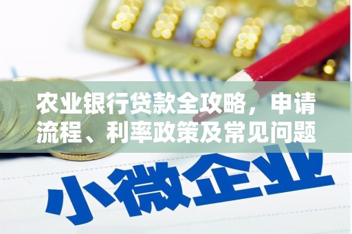 西吉农业银行贷款全攻略，申请流程、利率政策及常见问题解析