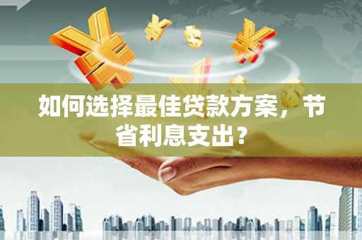 西吉如何选择最佳贷款方案，节省利息支出？