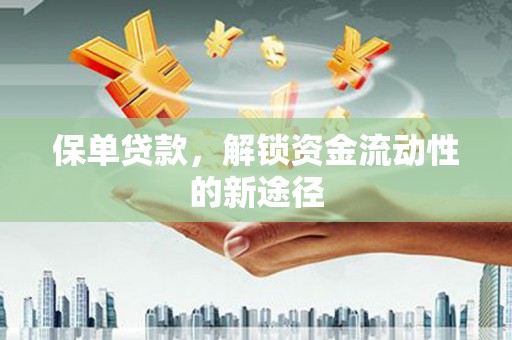 西吉保单贷款，解锁资金流动性的新途径
