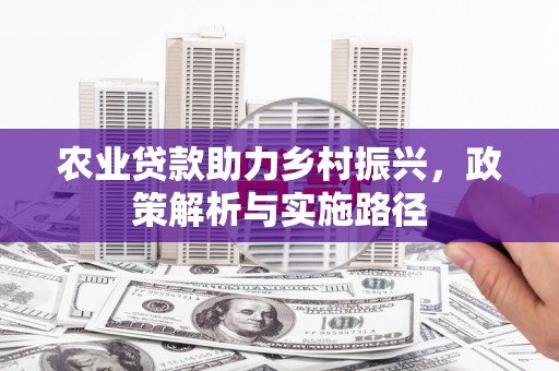 西吉农业贷款助力乡村振兴，政策解析与实施路径