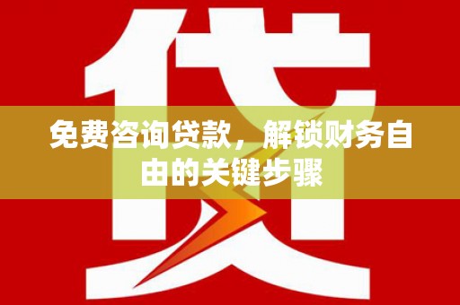 西吉免费咨询贷款，解锁财务自由的关键步骤