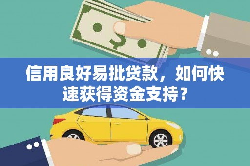 西吉信用良好易批贷款，如何快速获得资金支持？