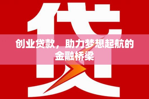 西吉创业贷款，助力梦想起航的金融桥梁