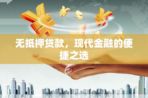 西吉无抵押贷款，现代金融的便捷之选