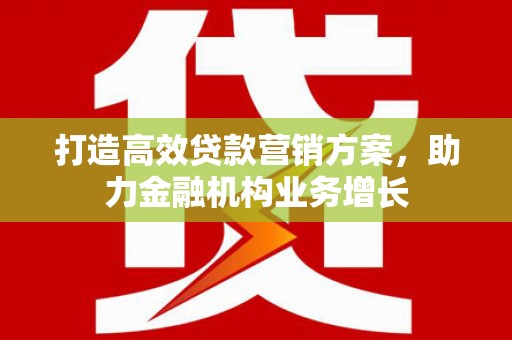 西吉打造高效贷款营销方案，助力金融机构业务增长