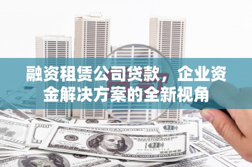 西吉融资租赁公司贷款，企业资金解决方案的全新视角
