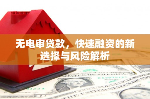西吉无电审贷款，快速融资的新选择与风险解析