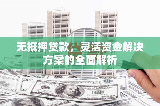 西吉无抵押贷款，灵活资金解决方案的全面解析