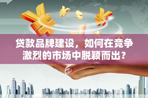 西吉贷款品牌建设，如何在竞争激烈的市场中脱颖而出？