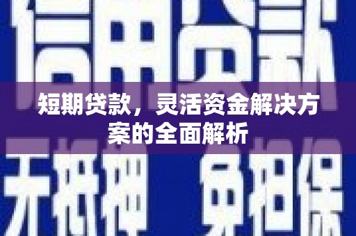 西吉短期贷款，灵活资金解决方案的全面解析