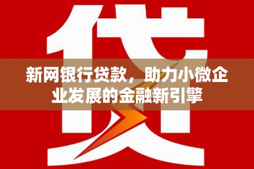 西吉新网银行贷款，助力小微企业发展的金融新引擎