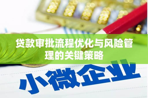西吉贷款审批流程优化与风险管理的关键策略