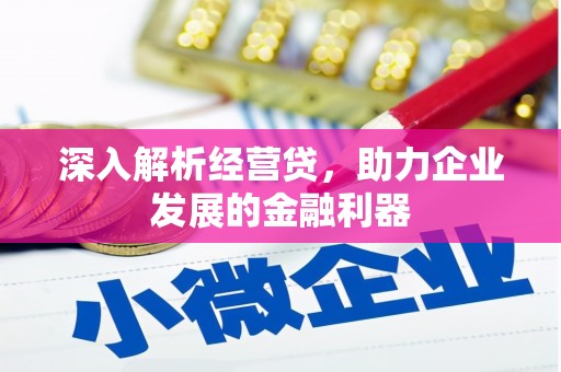西吉深入解析经营贷，助力企业发展的金融利器