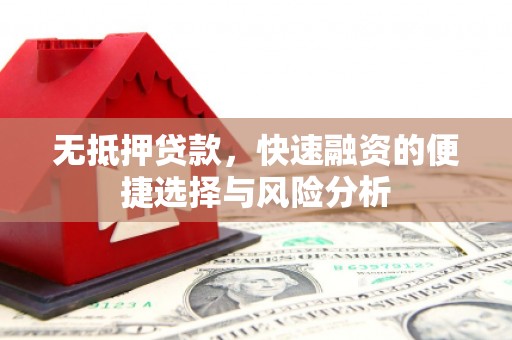 西吉无抵押贷款，快速融资的便捷选择与风险分析