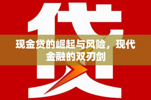 西吉现金贷的崛起与风险，现代金融的双刃剑