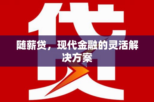 西吉随薪贷，现代金融的灵活解决方案