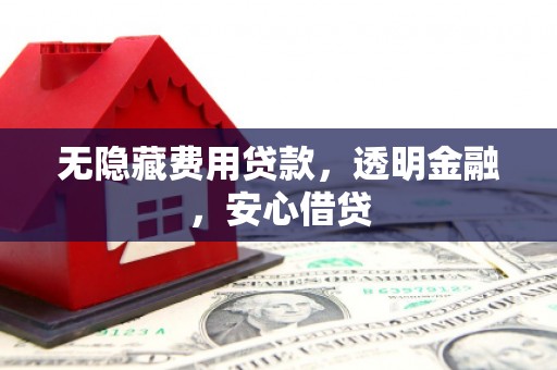 西吉无隐藏费用贷款，透明金融，安心借贷