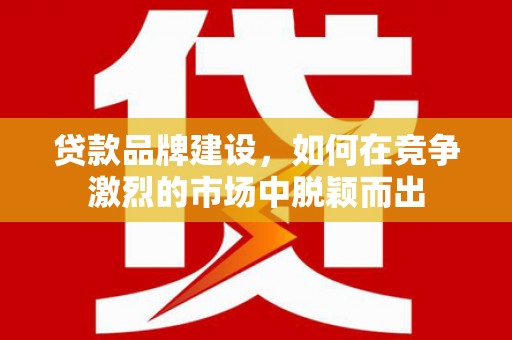 西吉贷款品牌建设，如何在竞争激烈的市场中脱颖而出