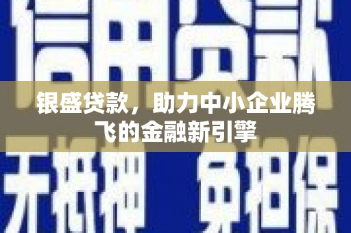 西吉银盛贷款，助力中小企业腾飞的金融新引擎