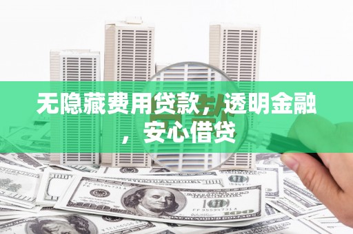 西吉无隐藏费用贷款，透明金融，安心借贷