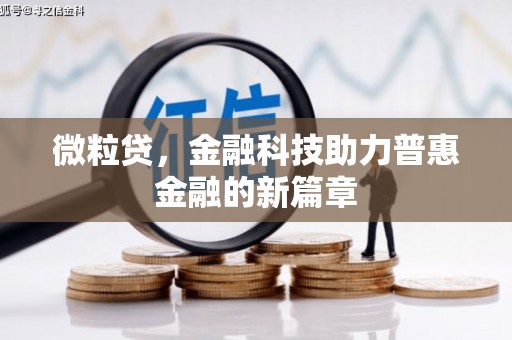 西吉微粒贷，金融科技助力普惠金融的新篇章