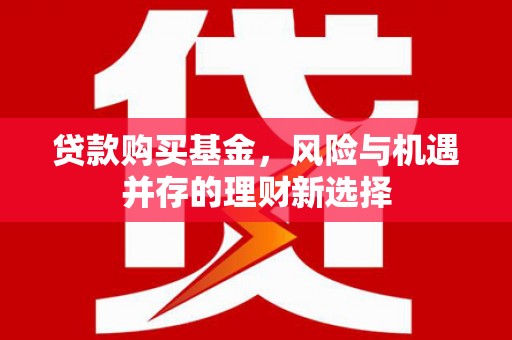 西吉贷款购买基金，风险与机遇并存的理财新选择