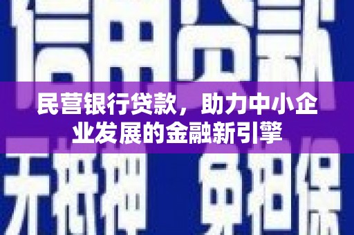 西吉民营银行贷款，助力中小企业发展的金融新引擎