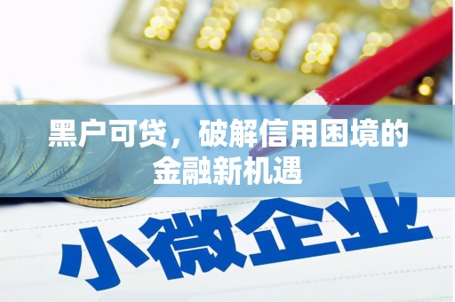 西吉黑户可贷，破解信用困境的金融新机遇