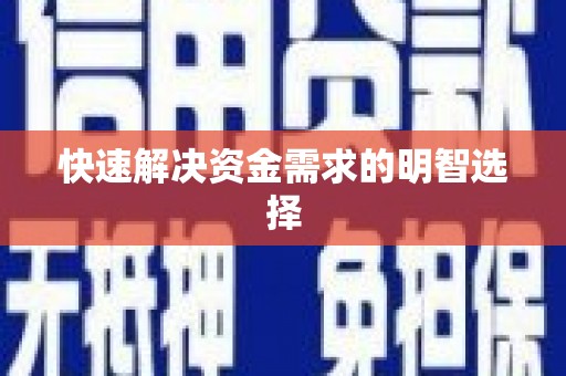 西吉快速解决资金需求的明智选择