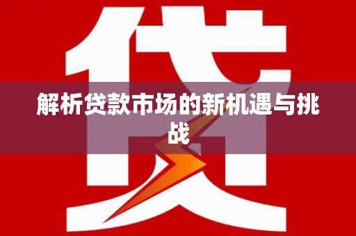 西吉解析贷款市场的新机遇与挑战