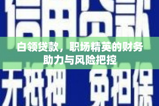 西吉白领贷款，职场精英的财务助力与风险把控